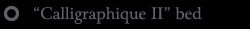Lit Calligraphique II