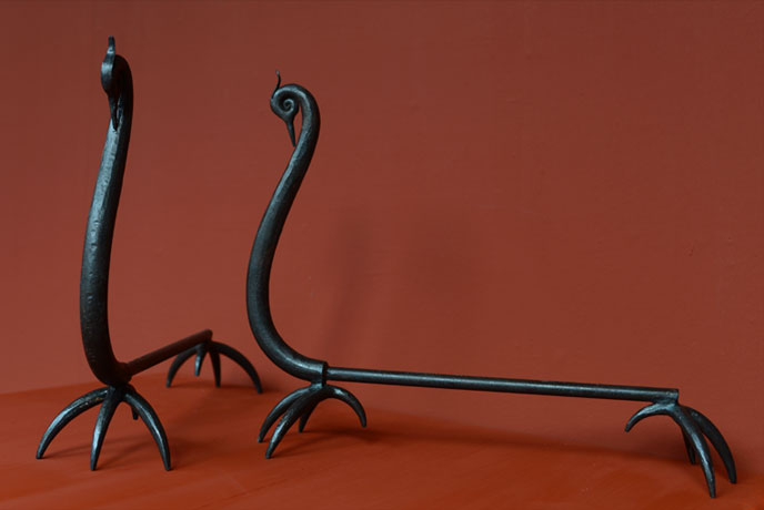 Emery Cie Archive Furniture Fireplace Firedogs Oiseaux