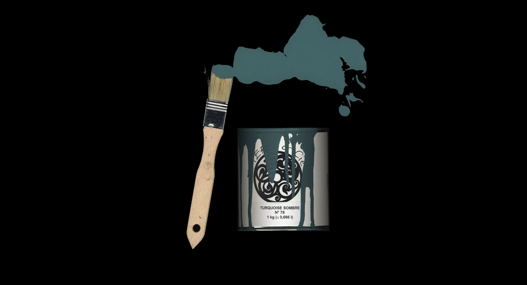 Peinture acrylique turquoise sombre | EMERY&Cie