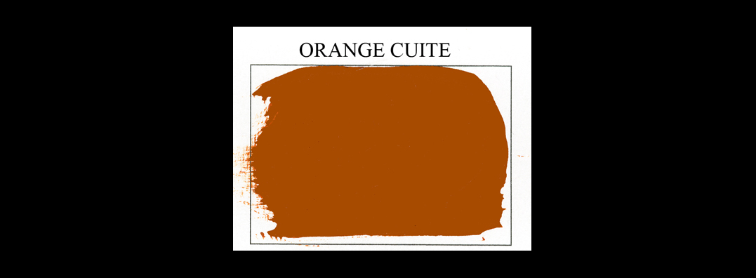 Echantillon peinture acrylique orange cuite | EMERY&Cie