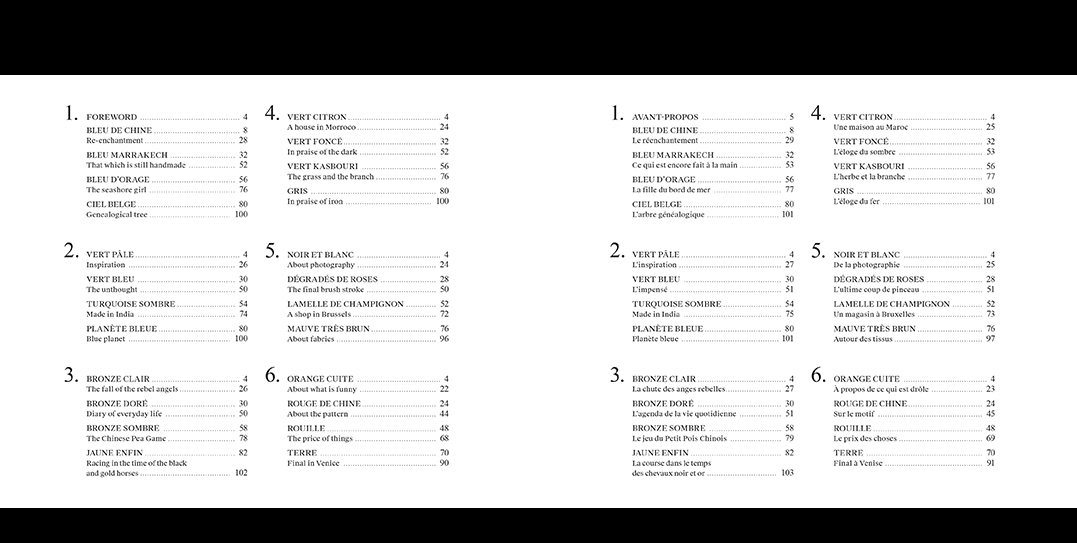 Table des matières du livre de Agnès Emery | EMERY&Cie