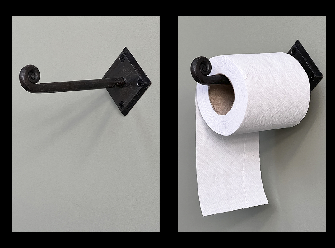 Porte papier toilette en fer forgé modèle escargot | EMERY&Cie