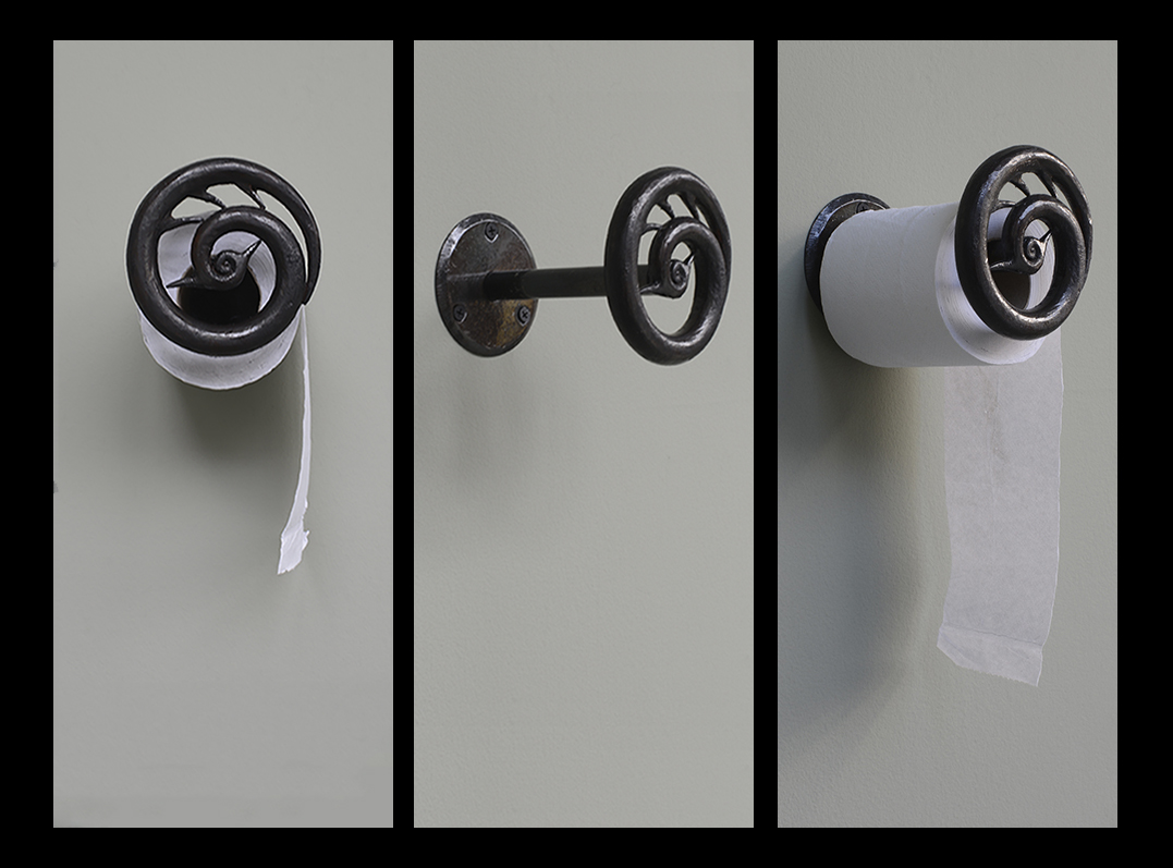 Porte papier toilette en fer forgé modèle oiseau | EMERY&Cie